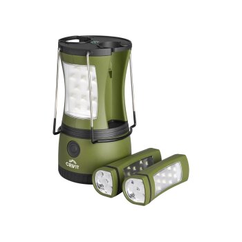 CRIVIT 2-in-1-Campinglampe (Grün) - B-Ware gut