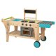 PLAYTIVE Outdoor Matschküche auf Rädern, aus Echtholz - B-Ware neuwertig