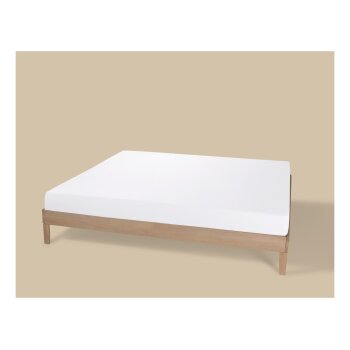 LIVARNO® Jersey-Spannbettlaken, 180-200 x 200 cm, weiß - B-Ware neuwertig