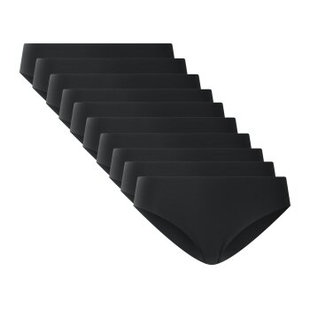 esmara® Damen-Slips, 10 Stück, S, schwarz - B-Ware neuwertig
