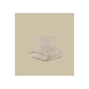 LIVARNO ® Bettwäsche Musselin, 140 x 200 cm, beige - B-Ware sehr gut
