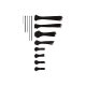 PARKSIDE® Kabelbinder-Set, 1000-teilig (Schwarz) - B-Ware sehr gut