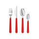 SILVERCREST® Edelstahl-Besteck-Set (Rot) - B-Ware neuwertig