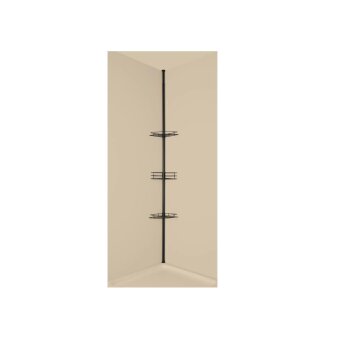 LIVARNO® Teleskop-Badregal, schwarz - B-Ware