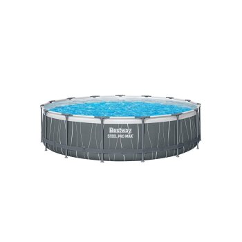Bestway Steel Pro MAX, Ø 457 x 107 cm, LED-Design...
