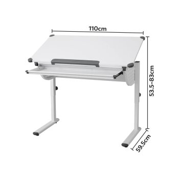 LIVARNO® Schülerschreibtisch, höhenverstellbar - B-Ware neuwertig