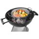 GRILLMEISTER Ø 32 Eisen-Grillpfanne / Ø 28,5 Eisen-Grillpfanne mit perforiertem Boden / Ø 20 Eisen-Grillpfanne mit Servierbrett (Eisenpfanne 28cm, gelocht) - B-Ware sehr gut