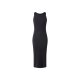 Esmara® Damen Geripptes Kleid, mit integriertem BH, M, schwarz - B-Ware neuwertig