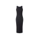 Esmara® Damen Geripptes Kleid, mit integriertem BH, M, schwarz - B-Ware neuwertig