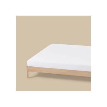 LIVARNO Spannbettlaken, Jersey, 180 - 200 x 200 cm, weiß - B-Ware sehr gut