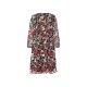 esmara® Damen-Chiffonkleid, mit Rüschenbesatz, 40, schwarz/rot - B-Ware neuwertig