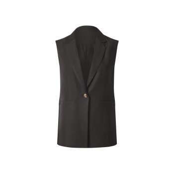 esmara® Damen-Blazer, ärmellos, 38, schwarz - B-Ware sehr gut