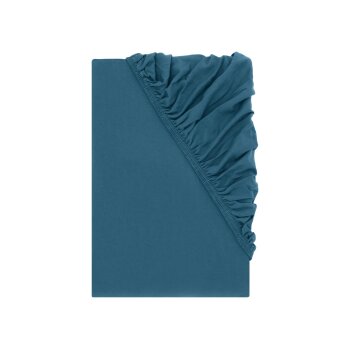 LIVARNO Spannbettlaken, Jersey, 180 - 200 x 200 cm, blau...