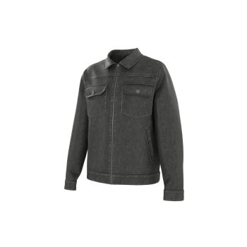 LIVERGY® Herren-Jeansjacke, aus reiner Baumwolle, S, schwarz - B-Ware neuwertig