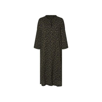 esmara® Damen-Kleid, mit Crêpe-Struktur, XL, grün/gemustert - B-Ware neuwertig