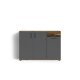 BYLIVING Kommode »Jakob«, auch als Sideboard verwendbar (Anthrazit / Old Wood) - B-Ware neuwertig