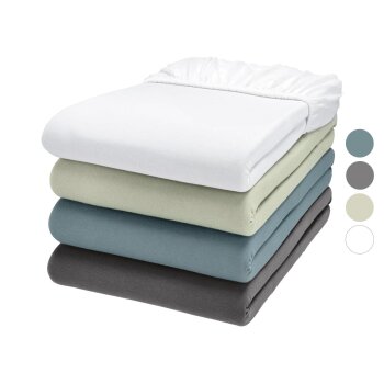 LIVARNO® Boxspring-Jersey-Spannbettlaken, 180-200 x...