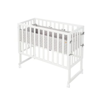 roba Stuben- & Beistellbett 3in1 mit Barriere, grau...