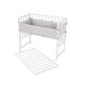 roba Stuben- & Beistellbett 3in1 mit Barriere, grau weiß - B-Ware