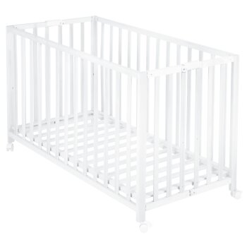 roba Klappbett Fold Up, 60x120cm, Holz weiß - B-Ware