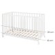 roba Klappbett Fold Up, 60x120cm, Holz weiß - B-Ware