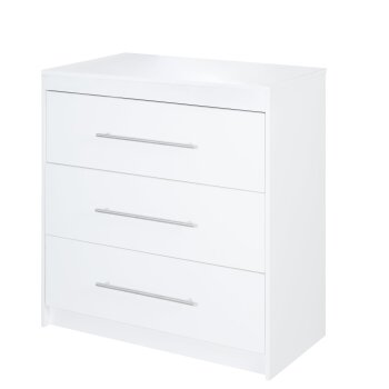 roba Wickelkommode Maren mit abnehmbarem Aufsatz, schmal, 3 Schubladen, Wickelhöhe 90,5 cm - B-Ware
