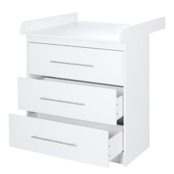 roba Wickelkommode Maren mit abnehmbarem Aufsatz, schmal, 3 Schubladen, Wickelhöhe 90,5 cm - B-Ware