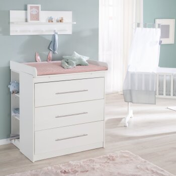 roba Wickelkommode Maren mit abnehmbarem Aufsatz, schmal, 3 Schubladen, Wickelhöhe 90,5 cm - B-Ware