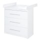 roba Wickelkommode Maren mit abnehmbarem Aufsatz, schmal, 3 Schubladen, Wickelhöhe 90,5 cm - B-Ware