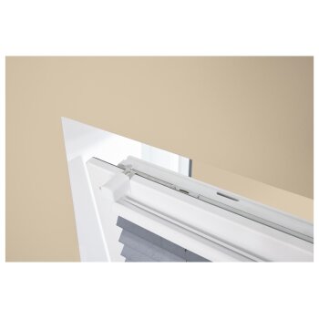 LIVARNO® Plissee Rollo, für Fenster, Montage ohne Bohren, 100 x 130 cm, grau - B-Ware sehr gut