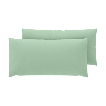 LIVARNO® Kissenbezug, aus Seersucker, 80 x 40 cm, hellgrün - B-Ware neuwertig