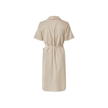 esmara® Damen-Kleid, mit Leinen, L, beige - B-Ware neuwertig