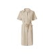 esmara® Damen-Kleid, mit Leinen, L, beige - B-Ware neuwertig