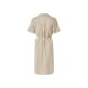 esmara® Damen-Kleid, mit Leinen, L, beige - B-Ware neuwertig
