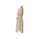 esmara® Damen-Kleid, mit Leinen, L, beige - B-Ware neuwertig
