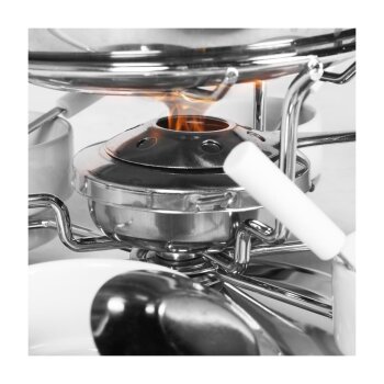 Ribelli Fondue SET 28 PCS Fondueset, Edelstahl, 16 cm Durchmesser - B-Ware