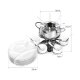 Ribelli Fondue SET 28 PCS Fondueset, Edelstahl, 16 cm Durchmesser - B-Ware