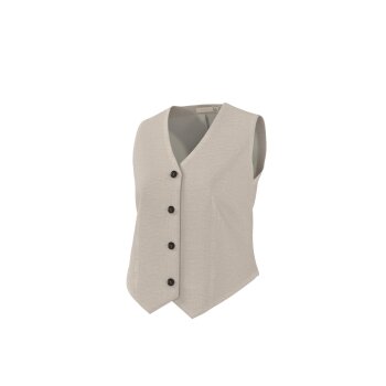 esmara® Damen-Weste, mit Leinen, 40, beige - B-Ware neuwertig