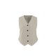 esmara® Damen-Weste, mit Leinen, 40, beige - B-Ware neuwertig