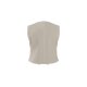 esmara® Damen-Weste, mit Leinen, 40, beige - B-Ware neuwertig