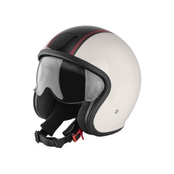 ULTIMATE SPEED® Jethelm, M, beige/schwarz/rot -...