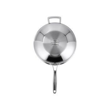 SILVERCREST® Premium-Edelstahl-Wok mit Wabenstruktur, Ø 28 cm - B-Ware neuwertig