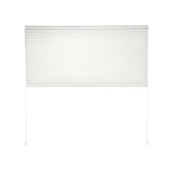 LIVARNO® Plissee-Rollo, für Fenster, Montage ohne Bohren, 70 x 130 cm, weiß - B-Ware sehr gut