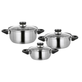 SILVERCREST® Edelstahl-Topf-Set, 6-teilig - B-Ware gut