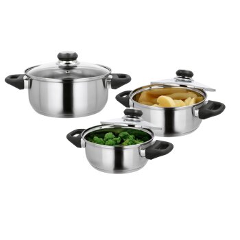 SILVERCREST® Edelstahl-Topf-Set, 6-teilig - B-Ware gut