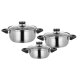 SILVERCREST® Edelstahl-Topf-Set, 6-teilig - B-Ware gut