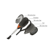 CRIVIT Padelschläger 12K Carbon PRO - Stefanie Graf - B-Ware sehr gut