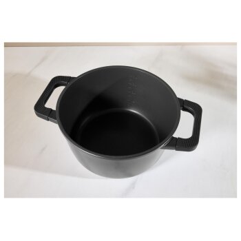 SILVERCREST® Aluguss-Kochtopf, Ø 24 cm, schwarz - B-Ware neuwertig