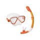 CRIVIT Damen Herren Schnorchel-Set für Erwachsene, 2tlg. (Orange) - B-Ware neuwertig