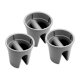 KHW Balkonkasten »Flowerclip«, 3er Set (Grau) - B-Ware neuwertig